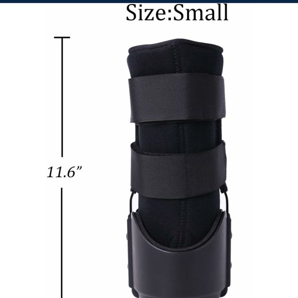 Size SMALL Black Medibot Walker Boot, Fracture Boot for Foot and Ankle 8.3-9.3" - Picture 3 of 9